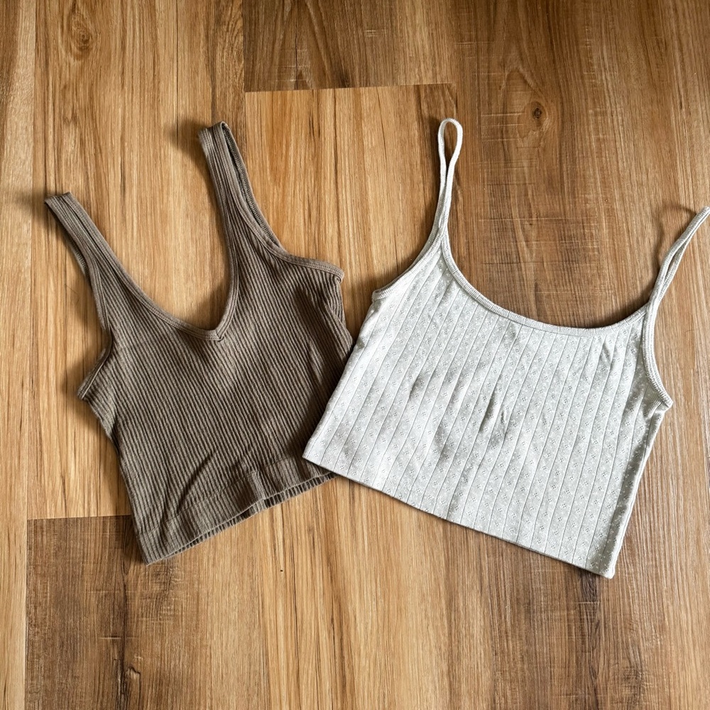 Bundle of 2 Cropped Tanks! Brandy Melville & Out From Under